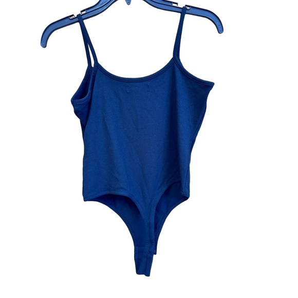 Madewell Black Thin Straps Snap Closure Bodysuit Medium New W/Tag Closet Staple - Picture 5 of 5